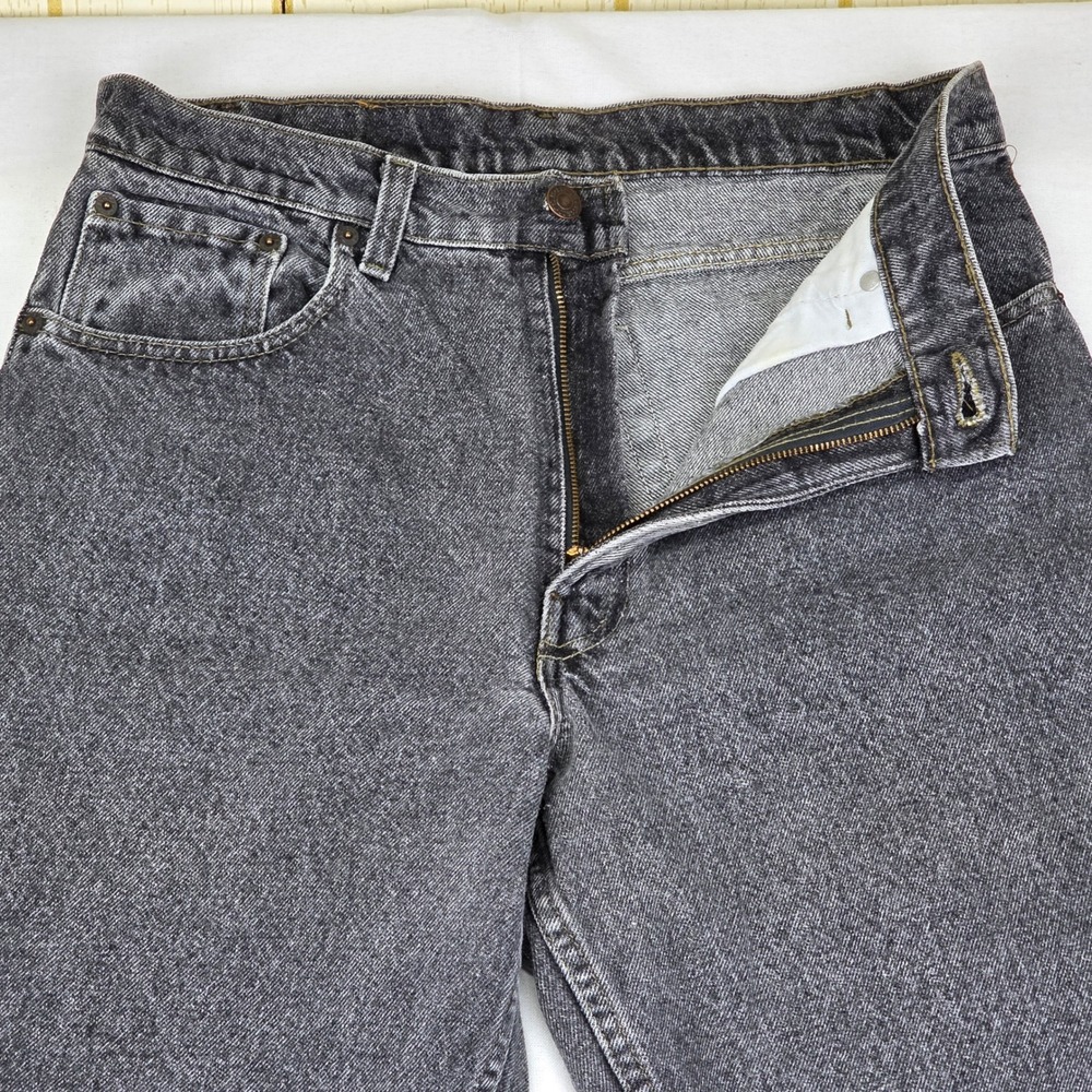 Levi Strauss & Co Mens 550 Jeans Black Wash Relaxed Fit Denim Size 32x30 - Picture 2 of 12